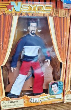 Lot Of 9 Vintage 2000 NSYNC Collectible Marionette Doll Living Toyz & L. E Bear