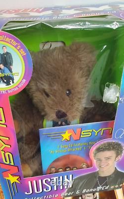 Lot Of 9 Vintage 2000 NSYNC Collectible Marionette Doll Living Toyz & L. E Bear