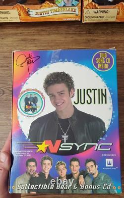 Lot Of 9 Vintage 2000 NSYNC Collectible Marionette Doll Living Toyz & L. E Bear
