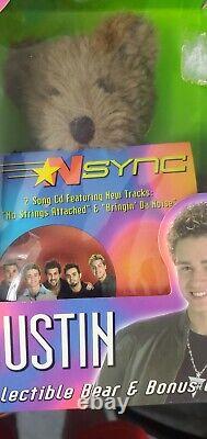 Lot Of 9 Vintage 2000 NSYNC Collectible Marionette Doll Living Toyz & L. E Bear