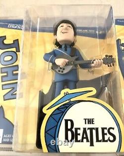 Lot Set of 4 McFarlane The Beatles Action Figures Collectible All Fab Four NIB
