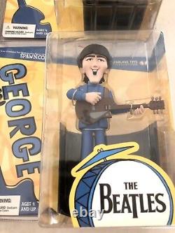 Lot Set of 4 McFarlane The Beatles Action Figures Collectible All Fab Four NIB
