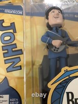 Lot Set of 4 McFarlane The Beatles Action Figures Collectible All Fab Four NIB