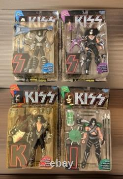 MCFARLANE KISS 1997 ULTRA ACTION FIGURES FULL SET of 4 GOLD RECORD