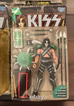 MCFARLANE KISS 1997 ULTRA ACTION FIGURES FULL SET of 4 GOLD RECORD