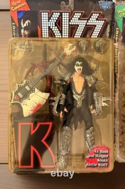 MCFARLANE KISS 1997 ULTRA ACTION FIGURES FULL SET of 4 GOLD RECORD