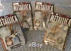 METALLICA Harvester of Sorrow Complete Set of 4 McFarlane Toys 2001 Band Figures