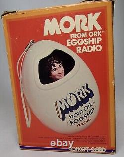MORK and Mindy from ORK Egg Ship eggship radio figure Unused MIB Robin Williams