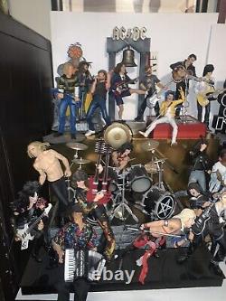 MUSIC ACTION FIGURE GIANT 35+ LOT NECA MCFARLANE Mettalica Motley Crue MANY MORE