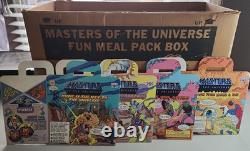 Masters of The Universe Burger King Kids Meal Box Set w original mailer box MOTU