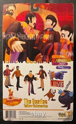 McFarland Toys 1999 Beatles Yellow Submarine John, Paul, George, Ringo New