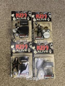 McFarlane KISS Alive Figures Set of 4 2000 Spawn Ace, Gene Lot