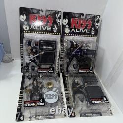 McFarlane KISS Alive Figures Set of 4 2000 Spawn Ace, Gene Lot