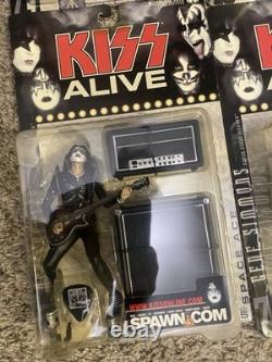 McFarlane KISS Alive Figures Set of 4 2000 Spawn Ace, Gene Lot