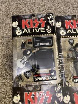 McFarlane KISS Alive Figures Set of 4 2000 Spawn Ace, Gene Lot