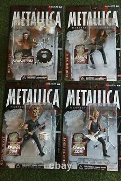 McFarlane Metallica 4 Figure set + Gene Simmons Kiss Lot