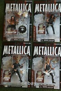 McFarlane Metallica 4 Figure set + Gene Simmons Kiss Lot
