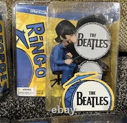 McFarlane The Beatles Action Figures Collectable All Fab Four Sealed NIB 2004