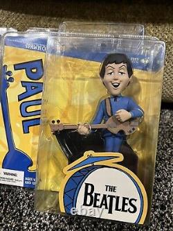 McFarlane The Beatles Action Figures Collectable All Fab Four Sealed NIB 2004