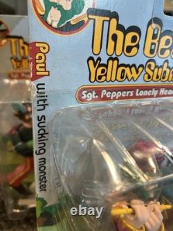 McFarlane Toys 2000 The Beatles Yellow Submarine Action Figures Complete Set