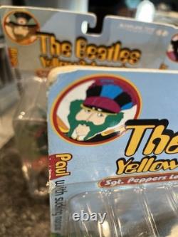 McFarlane Toys 2000 The Beatles Yellow Submarine Action Figures Complete Set