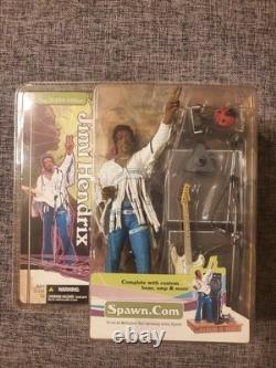McFarlane Toys Jimi Hendrix Woodstock Concert Action Figure Never Opened