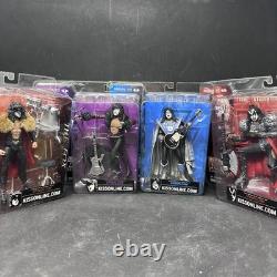 McFarlane Toys KISS CREATURES Action Figures 2002 Lot of 4 Factory Sealed New