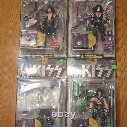 McFarlane Toys KISS Ultra Action Figures Set of 4 Gene Paul Ace Peter