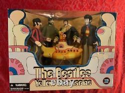 McFarlane Toys The Beatles Yellow Submarine Figures NIB Sun bleached Box