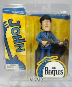 Mcfarlane 1966 Cartoon Tv Show The Beatles Set Of Four 6 Scale Figures Misp