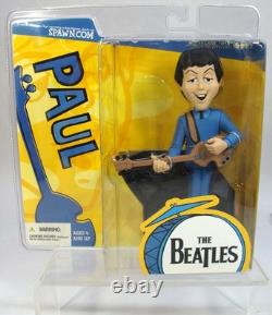 Mcfarlane 1966 Cartoon Tv Show The Beatles Set Of Four 6 Scale Figures Misp