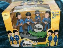 Mcfarlane Cartoon Beatles 4 Figure Deluxe Box Set John Paul George Ringo