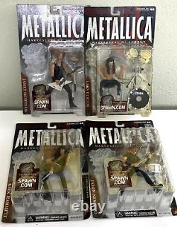Mcfarlane Metallica Complete Set (4) Lars, James, Kirk, Jason Harvestor O Sorrow