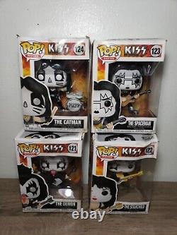 Mego Music Icons KISS 8 Funko Pop Rocks 121-124 2019. ToyWorks Plush 2002 11