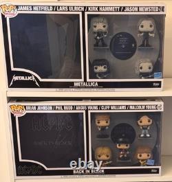 Metallica & AC/DC Funko POP! Rocks POP Album Deluxe 2 Pack NEW
