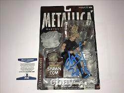 Metallica Jason Newsted Rare Signed Todd McFarlane Action Figure Statue BAS COA