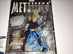 Metallica Jason Newsted Rare Signed Todd McFarlane Action Figure Statue BAS COA