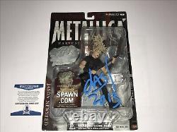 Metallica Jason Newsted Rare Signed Todd McFarlane Action Figure Statue BAS COA