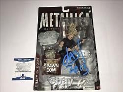 Metallica Jason Newsted Rare Signed Todd McFarlane Action Figure Statue BAS COA
