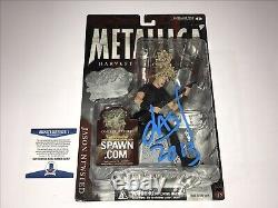 Metallica Jason Newsted Rare Signed Todd McFarlane Action Figure Statue BAS COA