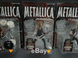 Metallica SET (4) Harvesters of Sorrow McFarlane Toys Super Stage Figures Lars