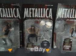 Metallica SET (4) Harvesters of Sorrow McFarlane Toys Super Stage Figures Lars