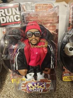 Mezco 2002 Run DMC & Jam Master Jay Figures Sealed Set