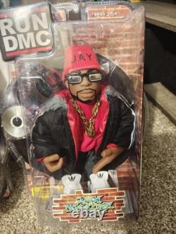 Mezco 2002 Run DMC & Jam Master Jay Figures Sealed Set