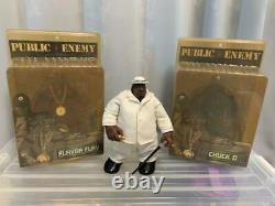 Mezco Notorious BIG Public Enemy Action figures Set Flava flav & Chuck D. F/S