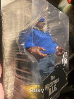 Mezco Notorious B. I. G. Action Figure Rap Stars Microphone & Chain Hop Hop. J9