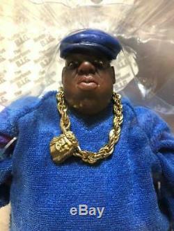 Mezco Notorious B. I. G Big Biggie 9 Action figure Blue vinyl doll Unopend