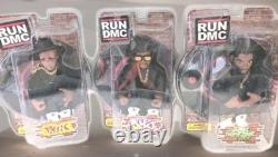 Mezco RUN DMC Figures FULL SET Run DMC & Jam Master Jay Rap Hip Hop 80's
