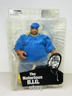 Mezco The Notorious B. I. G. Biggie Smalls Blue Outfit 9 Figure Complete 2006