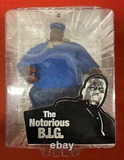 Mezco The Notorious B. I. G. Biggie Smalls Blue Sweater 9 Action Figure. NIB